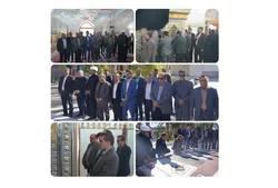 تشرف مسئولین اصناف خراسان جنوبی به حرم مطهر حضرت حسین بن موسی‌الکاظم (ع)