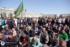 تشییع پیکر حاج سید رضا موید خراسانی در حرم مطهر رضوی