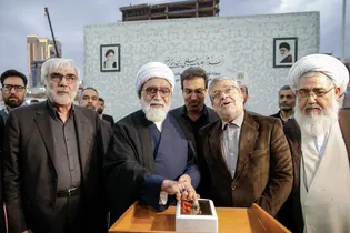 افتتاح پروژه ساماندهی نمای میدان قبله حرم مطهر رضوی-1