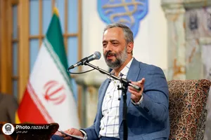 مراسم وداع با پیکر شهدای گمنام هشت سال دفاع مقدس در حرم مطهر رضوی