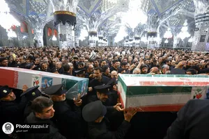 اجتماع بزرگ عاشورائیان در حرم مطهر رضوی