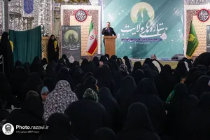 جشن هزار نفری دختران در حرم مطهر رضوی