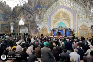 مراسم جشن روز نیمه شعبان در حرم مطهر رضوی