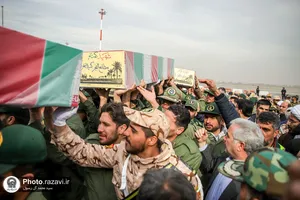 مراسم استقبال از ۱۲ شهید گمنام در مشهد