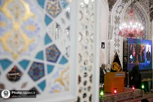 قرائت دعای عرفه ویژه ناشنوایان در حرم مطهر رضوی