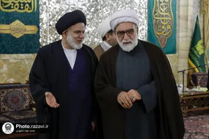 دیدار رئیس تشخیص مصلحت نظام با علما و اساتید حوزه علمیه مشهد مقدس