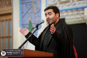 حرم مطهر رضوی در روز شهادت حضرت زهرا سلام&zwnj;الله علیها 
