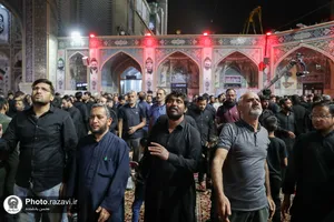 عزاداری زائران اردوزبان در حسینیه حرم مطهر رضوی