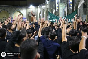 عزاداری هیئت موسی&zwnj;بن&zwnj;جعفر علیه&zwnj;السلام در حرم مطهر رضوی