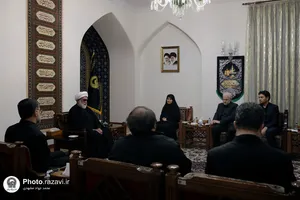 دیدار وزرای امور خارجه و راه و شهرسازی با تولیت آستان قدس رضوی