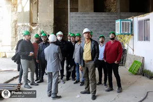 تور بازدید دانشجویان از پروژه&zwnj;های عمرانی حرم مطهر
