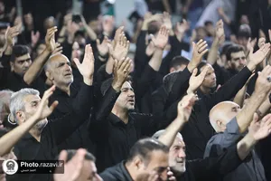 عزاداری هیئت&zwnj; رزمندگان ثارالله همدان در حسینیه حرم