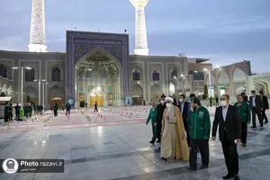 بازدید تولیت آستان قدس رضوی از سفره&zwnj;های اکرام حرم مطهر