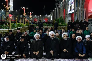 آیین خطبه&zwnj;خوانی شب عاشورای حسینی در حرم مطهر رضوی -2