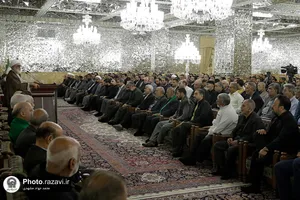 دیدار ستایشگران، شاعران آیینی و مسئولان هیئات مذهبی مشهد با تولیت آستان قدس رضوی