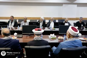 تشرف جمعی از  مسئولان کشور فلسطین به بارگاه منور رضوی
