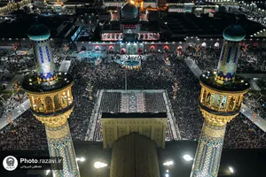 آئین خطبه&zwnj;خوانی شب عاشورا در حرم مطهر رضوی