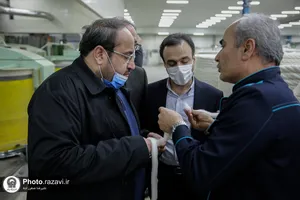 بازدید رئیس بنیاد بهره&zwnj;وری موقوفات آستان قدس رضوی از شرکت نخریسی و نساجی خسروی خراسان