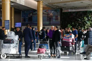 ورود کاروان تیم فوتبال منتخب 98 به مشهد
