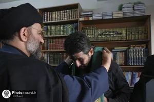 دیدار خدام حرم مطهر رضوی با خانواده شهدای لبنان