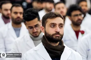 سوگند پزشکی 45 دانشجوی غیرایرانی دانشگاه شیراز در حرم مطهر امام رضا علیه السلام