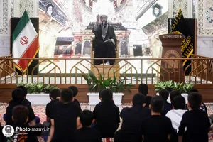مراسم عزاداری کانون نوجوانان رنام در حرم مطهر رضوی