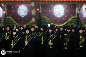 آیین خطبه&zwnj;خوانی شب عاشورای حسینی در حرم مطهر رضوی -1