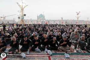 اجتماع دلدادگان اربعین در حرم مطهر رضوی