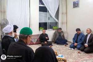 دیدار تولیت آستان قدس رضوی با خانواده&zwnj;های شهیدان سید مصطفی جعفری و مرتضی میثمی
