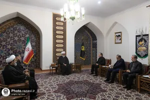 دیدار وزرای امور خارجه و راه و شهرسازی با تولیت آستان قدس رضوی