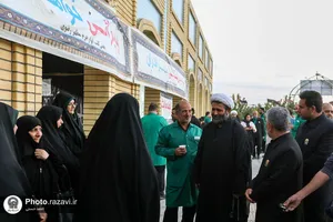 افتتاح موکب خادمان بخش کتب انوار حرم مطهر رضوی