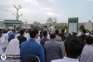 تشرف زوج&zwnj;های جوان دانشگاه امام حسین(علیه&zwnj;السلام) به حرم مطهر رضوی