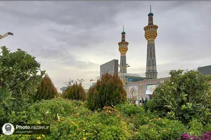 صحن پیامبر اعظم(ص) حرم مطهر رضوی