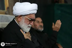عزاداری شب تاسوعای حسینی با حضور تولیت آستان قدس رضوی
