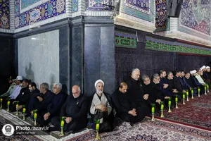 آئین خطبه&zwnj;خوانی شب عاشورا در حرم مطهر رضوی-1