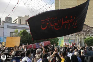 تشییع پیکر شهید غیرت &laquo;حمیدرضا الداغی&raquo; در حرم مطهر رضوی