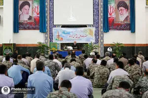 حضور خدام بارگاه منور رضوی در پادگان پدافند هوایی امام رضا علیه السلام