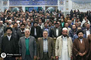 آیین شکرانه خدمت در حرم مطهر رضوی
