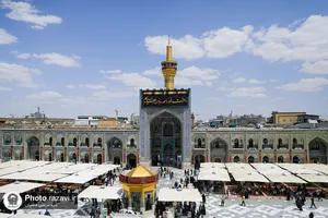 کتیبه آرایی اماکن متبرکه رضوی در دهه پایانی ماه صفر