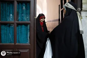اعتکاف دختران نوجوان در حرم مطهر رضوی