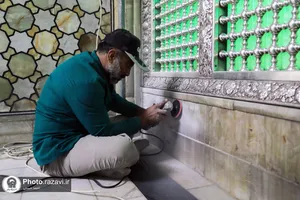 پروژه مرمت و بازسازی پنجره رواق حضرت معصومه(س)