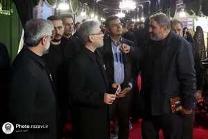 بازدید حسین سینایی صراف وزیر علوم از نمایشگاه ایران امام رضا علیه السلام