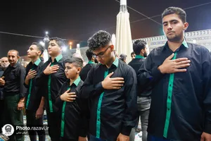 عزاداری هیئات مذهبی سراسر کشور در حرم مطهر رضوی