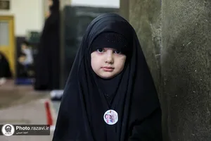 عزاداری رزمندگان تیپ فاطمیون در حرم مطهر رضوی