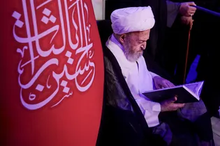 تشرف آیت‌الله جعفر سبحانی به حرم مطهر رضوی