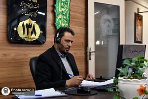 پاسخگویی تلفنی معاون خدمات زائرین حرم مطهر رضوی به مخاطبان سامانه ١٣٨