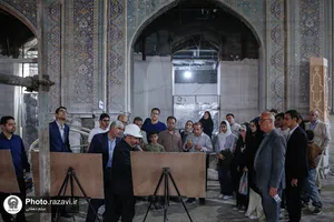 بازدید رتبه&zwnj;های برتر کنکور سراسری و نخبگان علمی کشور از بخش&zwnj;های مختلف حرم امام رضا علیه&zwnj;السلام
