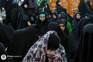 عزاداری سنتی بانوان عرب زبان در حرم مطهر رضوی