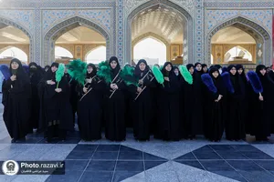 عزاداری خادمان حرم&zwnj; مطهر رضوی در صبح شهادت امام حسن عسکری علیه&zwnj;السلام