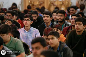 تشرف جمعی از بسیجیان شهرستان جهرم به حرم مطهر رضوی